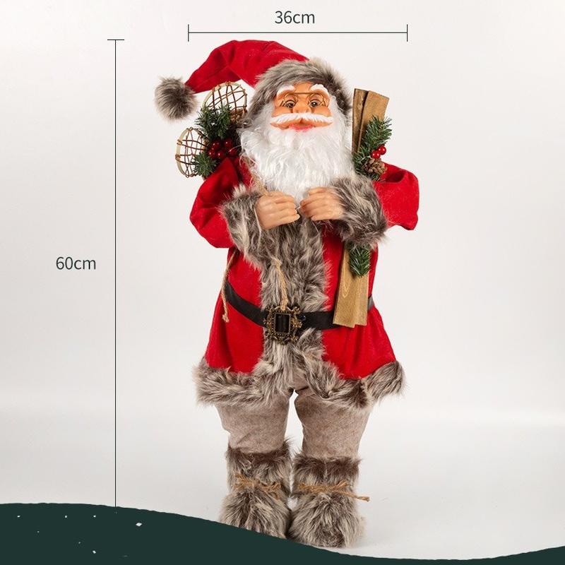 

Кукла Санта-Клауса, рождественские украшения, поставки Navidad, детский рождественский подарок для дома, украшение на Новый год 60cm красный