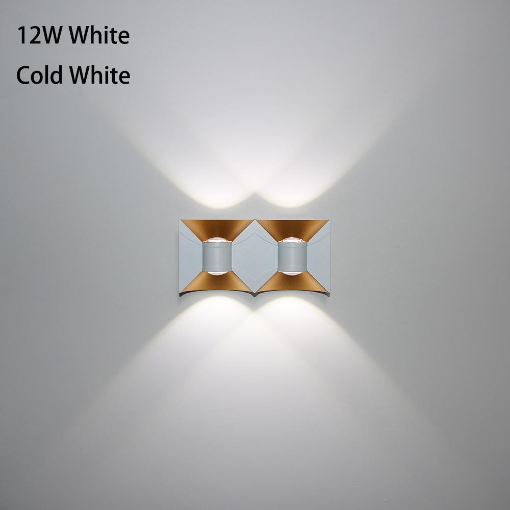 Modern 6W/12W LED Outdoor Wall Lamps Waterproof IP65 Aluminum Home Lighting Porch Garden Light Living Room Waterproof Wall Light