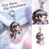 Decorative Acrylic Keychain Charm for Bags, Backpacks, Keys and Purse Accessories