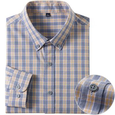 New Quality Men's Shirts Long Sleeve Pure Cotton Casual Plaid Striped Soft Regular Fit Formal Dress Shirt Social Male Clothing