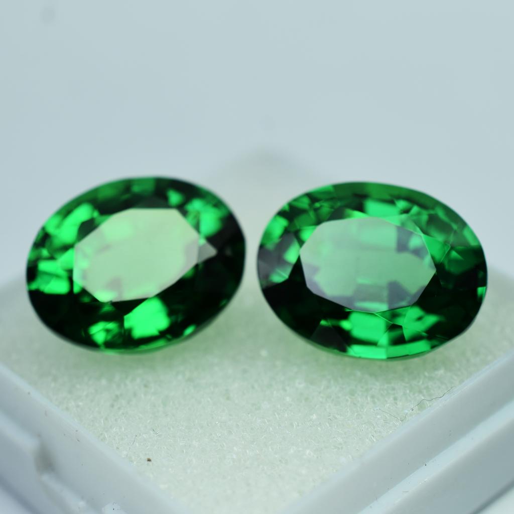 Natural Tsavorite Green Garnet Oval Cut 8 To 10 Ct Certified Loose Gemstones