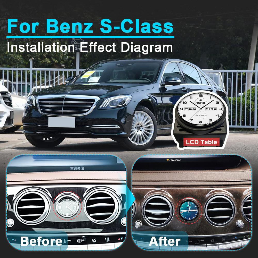 Upgrade Touch Screen LCD Car Smart Clock For Mercedes Benz W205 W213 W222 W463