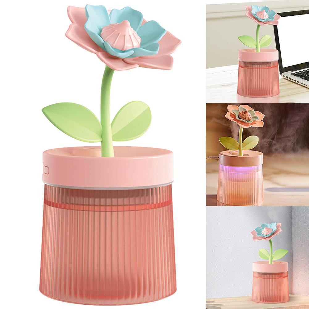 

USB Cool Mist Humidifier Portable Ultrasonic Air Humidifier Aroma Oil Diffuser Super Quiet 7 Color LED Light for Babies Home