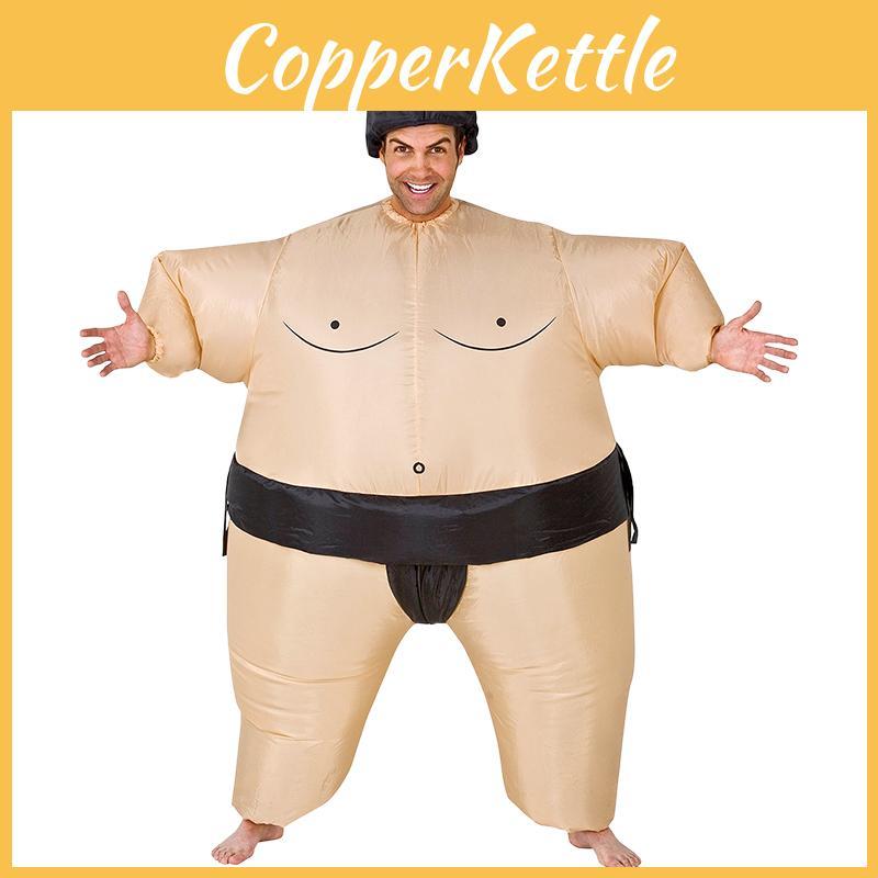 Lebhaftes aufblasbares Sumo-Ringer Kostüm für Erwachsene und Kinder, ideal für lustige Partys