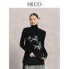 HECO New Chinese Style Merino Wool Knitted Vest for Women