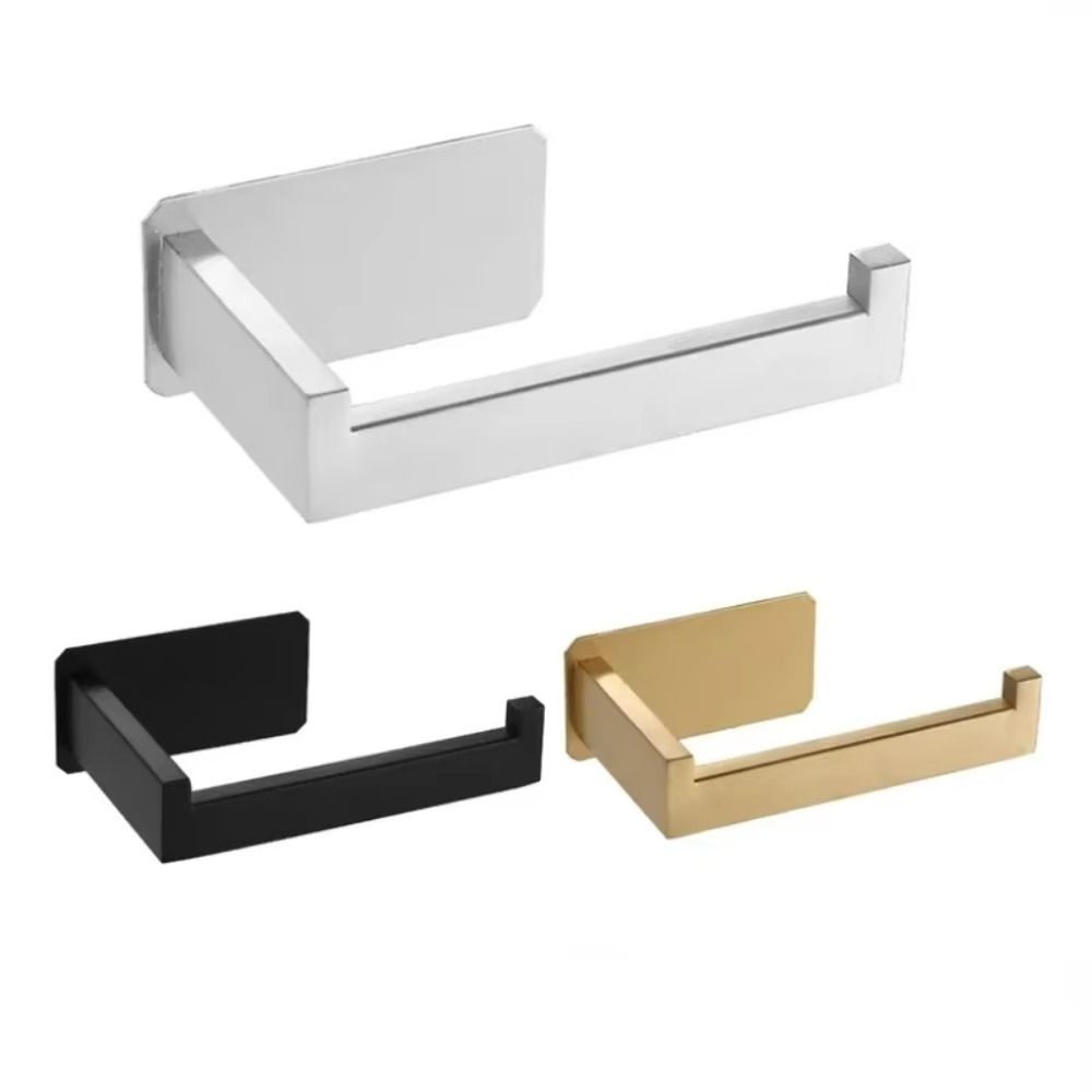 304 Stainless Steel Paper Roll Storage Holder Punching Free Towel Paper Holder  Kitchen