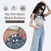 Removable Waist Button Fastener Nail-Free Jeans Waist Cincher Clip  Waist Shaping
