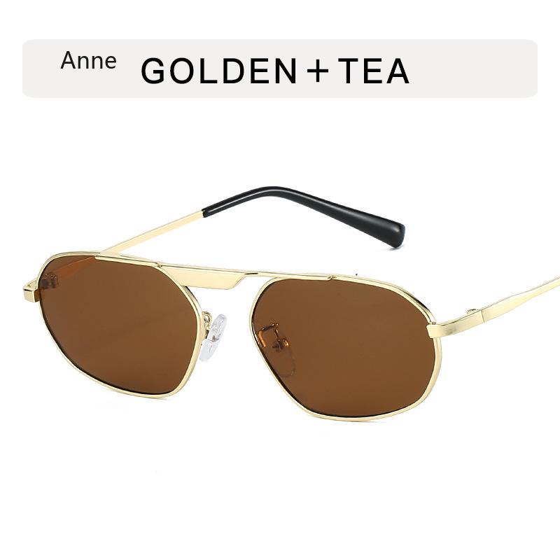 Retro Metal Cat Eye Women Sunglasses Fashion Designer Irregular Polygon Men Punk Shades UV400 Sun Glasses gafas de sol