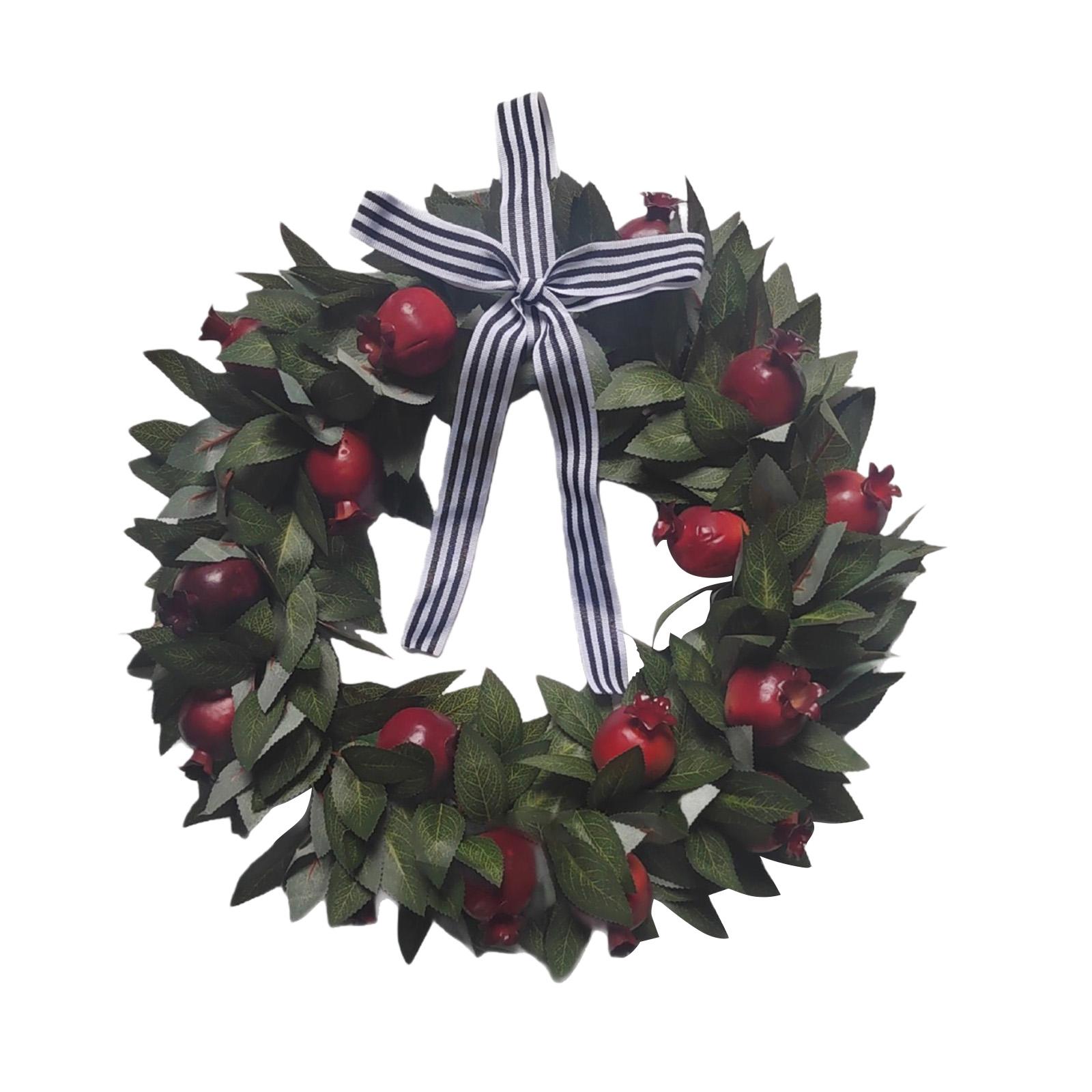 

Christmas Norfolk Wreath PE Soft Rubber Texture Needles And Pinevine Christmas Decoration One Size