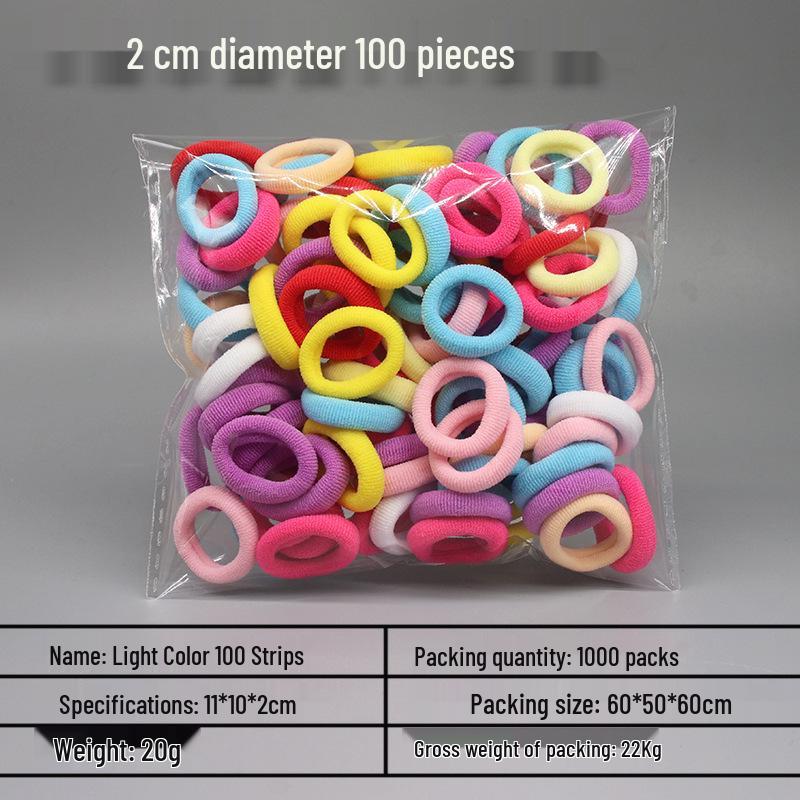 

Colorful, Non-Damaging Korean Hair Ties for Kids - Elastic Rubber Bands for Little Girls