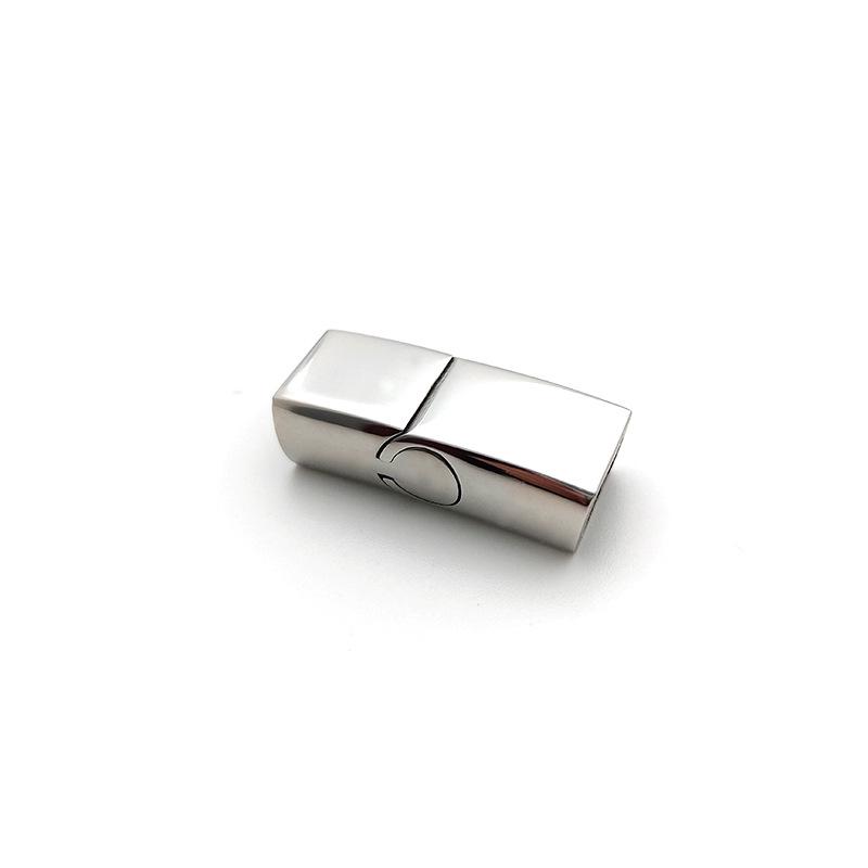 Magnetic Square Hole Cast Clasp for Leather Cord Bracelet - 316 Stainless Steel Titanium Jewelry Accessory