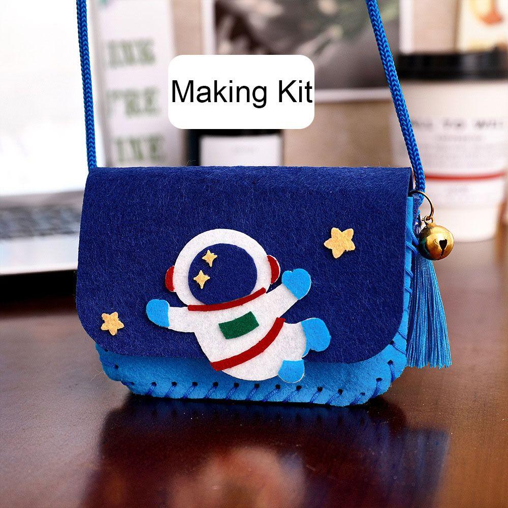Cartoon Handmade Bag Crafts Art DIY Handbag Gift Crossbody Bag