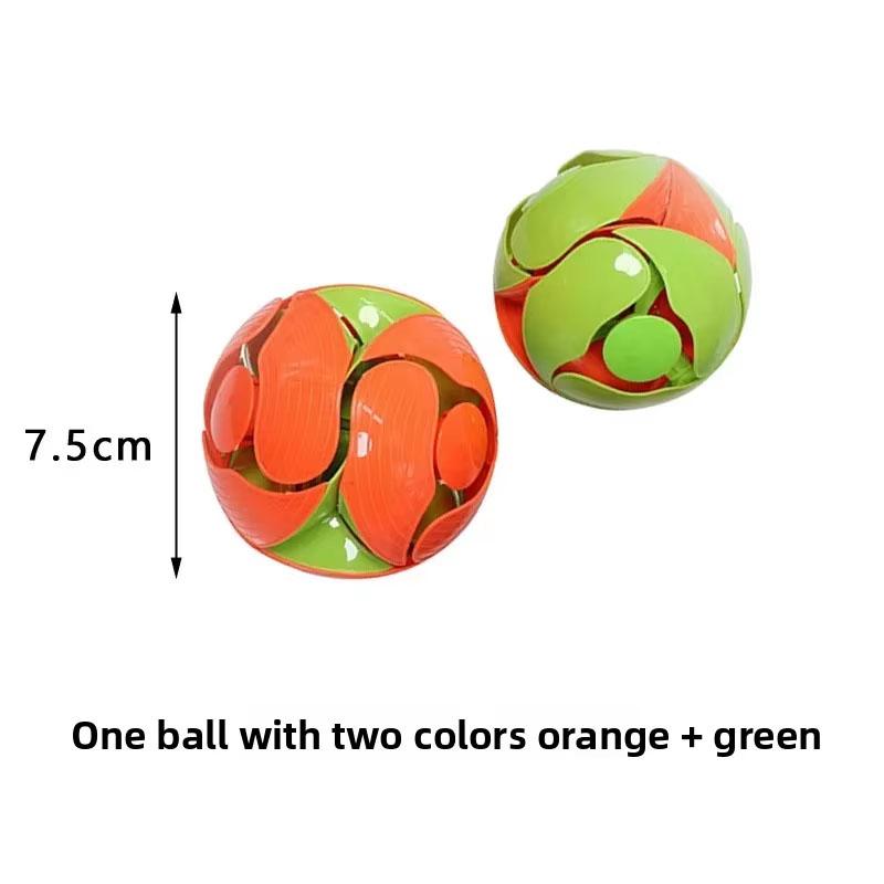 Bambini Bambini 1 Pezzo Divertente Palla Giocattolo Che Cambia Colore Lancio a Mano Accessorio Sensoriale Decompressione Per Adulti Regalo Presente Doppia Palla Magica Colorata Giocattolo