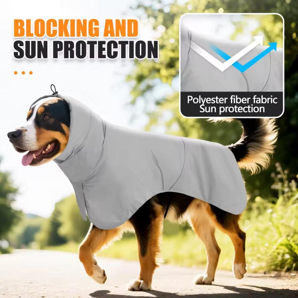 Adjustable Dog Rain Jacket Waterproof Pet Dog Raincoat Dog Sun Protection Clothing  For Dogs Puppy