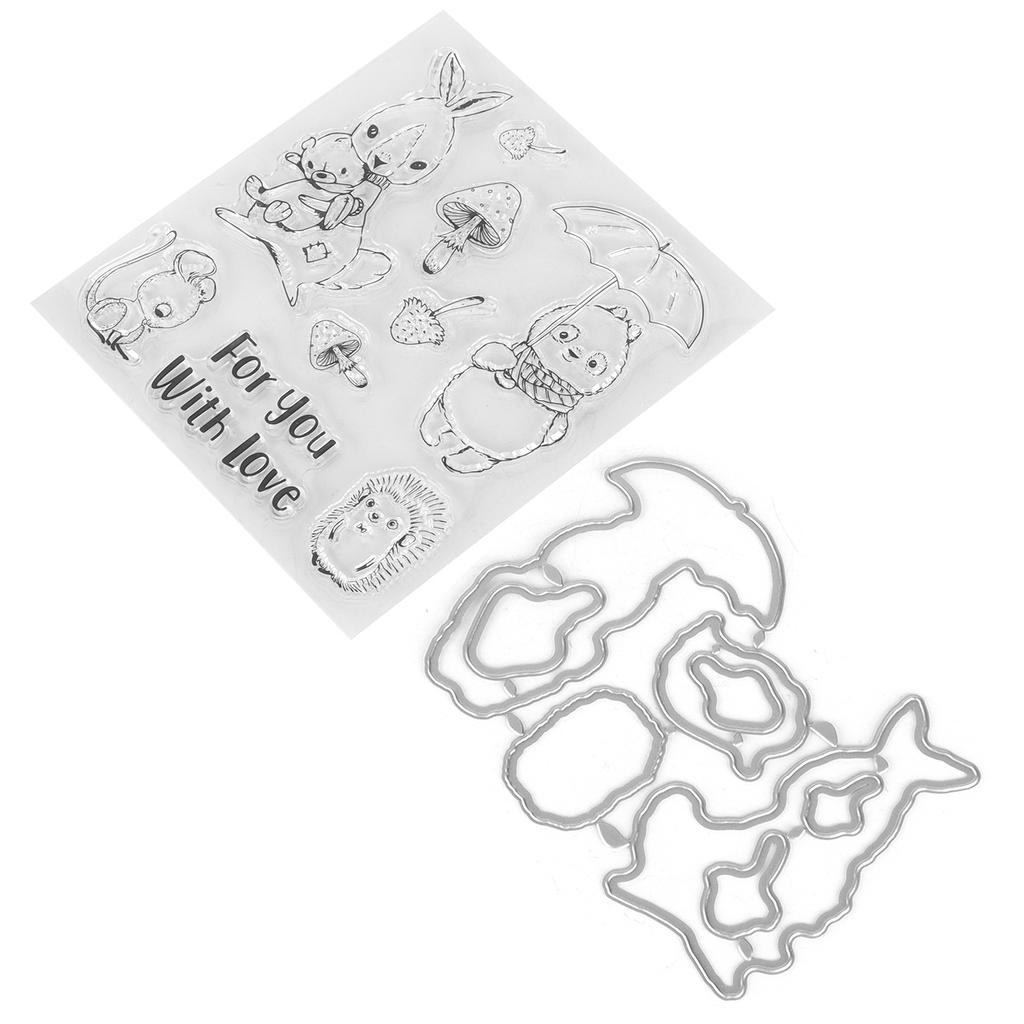 Transparent Stamp  Clear Reusable Skin‑Friendly Clear Stamp for Card Making Decoration Scrapbooki