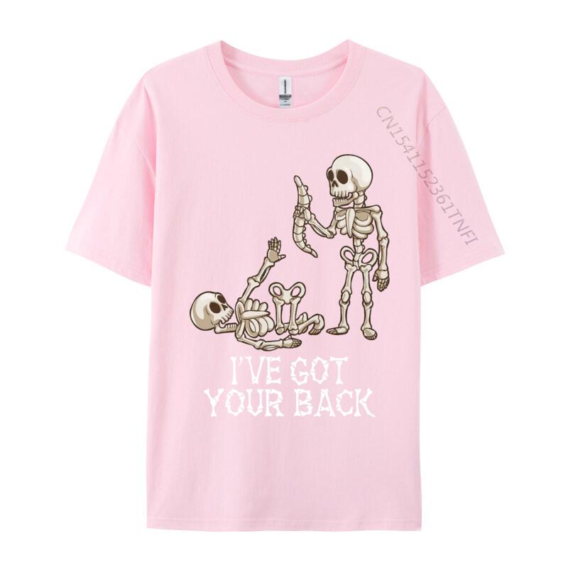 i ve got your back skeleton Cotton Fabric Men Customized T Shirt Casual Tops Tees New Arrival Gift Tee Shirt Wholesale