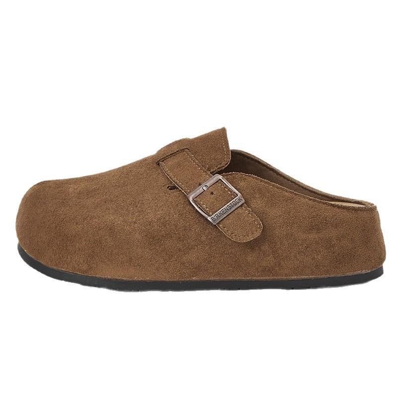 Half Slippers Women's Thick-soled Women's Autumn New Models, Small People with One Pedal, Bag Head Slippers, and Summer Women Wearing Outside