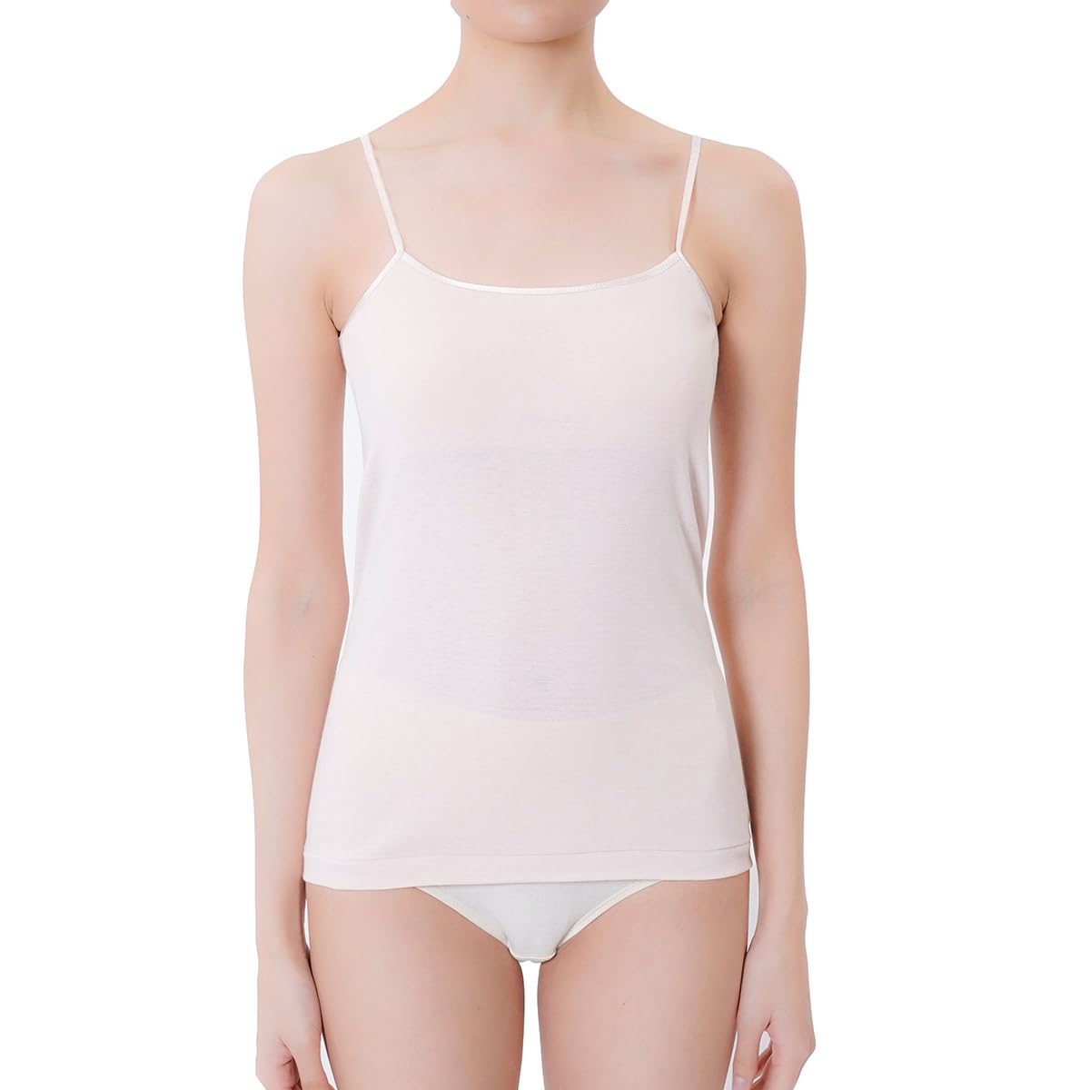 

None Pima Cotton Camisole with Moisturizing Fukusuke Black [Fukusuke] [Satisfied] 100% Cups, 1-Piece Set, Cotton, Women s, чёрный