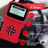 Wired Car OBD2 Scanner, Plug and Play Code Reader, Wired Car OBD2 Scanner, HD LCD Display Screen, Red1pc
