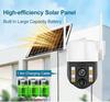 Solar-powered Surveillance Camera, Outdoor Waterproof, Wide-angle 10x Zoom, WIFI/4G Automatic Tracking Security Camera