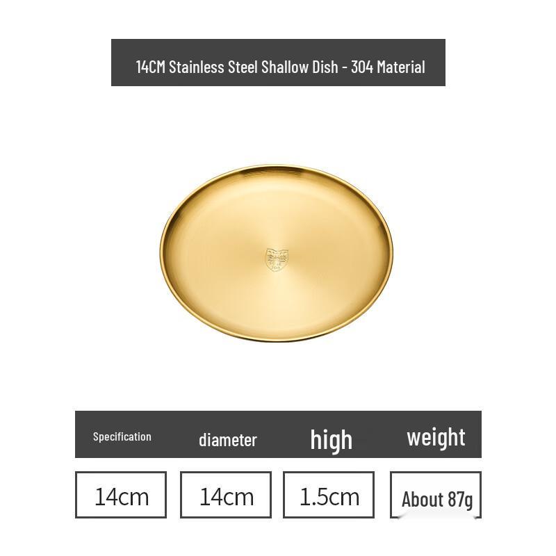 Stainless Steel Multi-purpose Round Plate Set