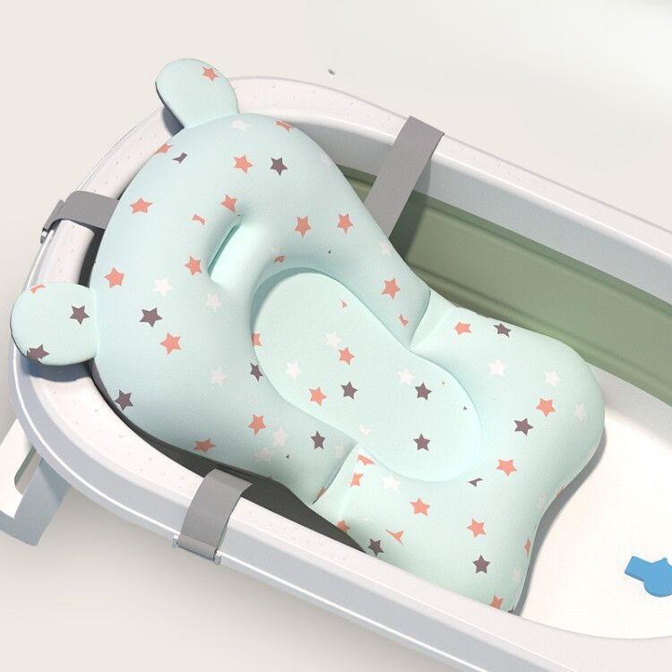 Hands-Free Newborn Bath Sling, Universal Adjustable Infant Bathtub Seat Net, Anti-Slip Safety Support for Stress-Free Bathing