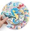 100 Marine Bio Cartoon Doodle Tablet Computer Scooter Locomotive Car Sticker Waterproof Sticker
