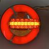 1Pcs  Waterproof Round Rear Truck Tail Light Universal for 12V 24V Vehicles