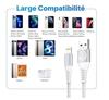 iPhone Cable Charger iPhone [1m/Pack of 3] Lightning Cable USB MFi Certified Braided Nylon Cord iPhone Fast Charging Ultra Solid Wire