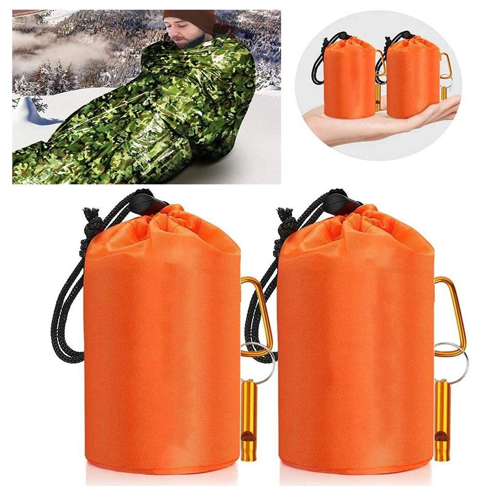 

Portable PE Emergency Blanket Thermal Keep Warm Camping Hiking Blanket Outdoor Tool