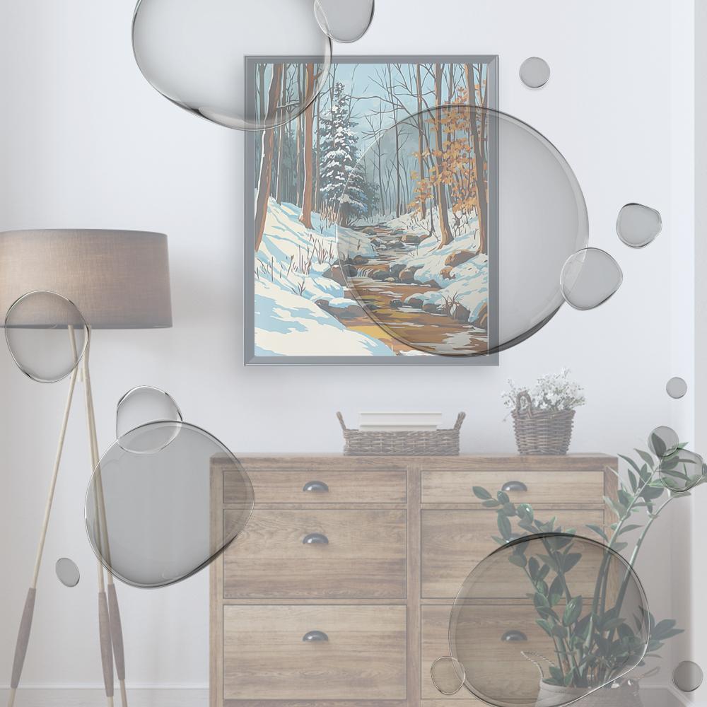 

Winter Forest DIY No Frame Acrylic Oil Painting Numbers Kit 40*50cm Acrylic Paint-By-Number Kit for Beginner Home Wall Decor China Mainland