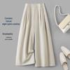 IHIMI Women's Tencel Blend Loose Wide-Leg Cropped Pants