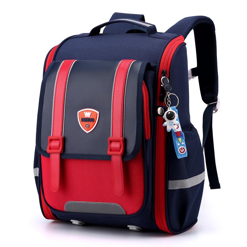 

Новый рюкзак для здоровья, вертикальная версия, большой вместимости, интегрированный студенческий рюкзак, рюкзак для начальной школы бордовый