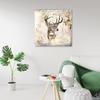 Canvas Print Deer Head Sketch Vintage