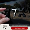 Zeekr 7X Metal Sport Black Warrior Rear Emblem Car Decal