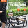 Bike Cargo Trailer, 72.5 Kg Load Capacity, Heavy-Duty Bicycle Wagon Cart, Foldable Compact Storage & Quick Release with Universal Hitch, 40.6 Cm