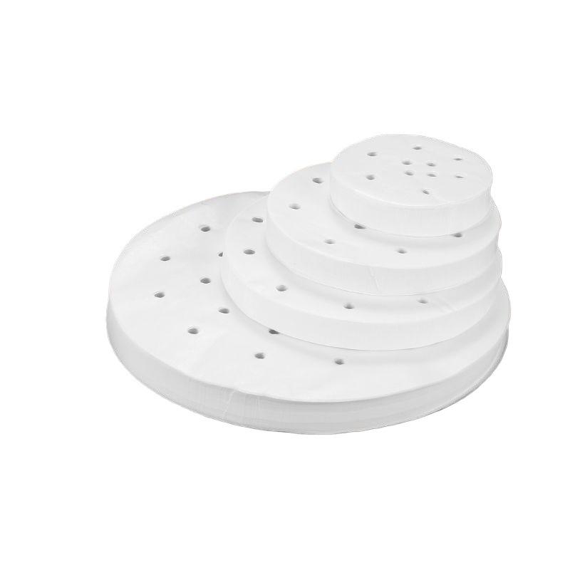 Large Non-stick Disposable Steamer Paper for Baozi & Mantou - Food Grade Commercial Basket Liner