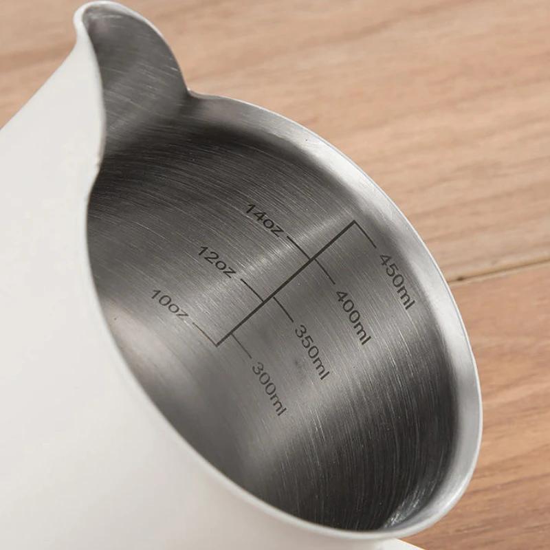350ml/480ml/600ml Stainless Steel Espresso Coffee Jugs Craft Latte Cappuccino Cream Cup Barista Milk Frothing Pitcher Coffeeware