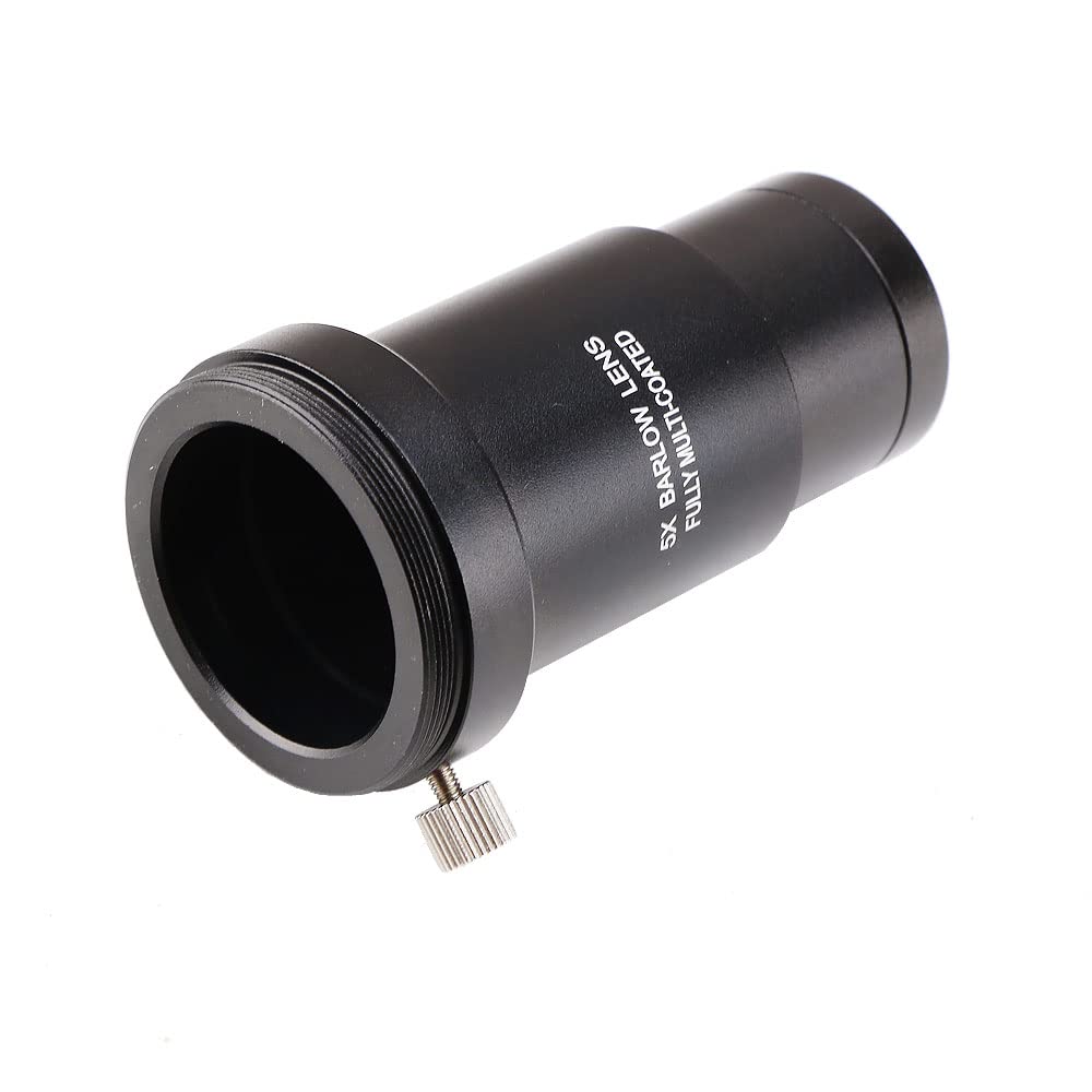 ANQILAFU 1.25-inch 5x Barlow Lens - for Telescope Eyepieces - Actual Magnification: 2x