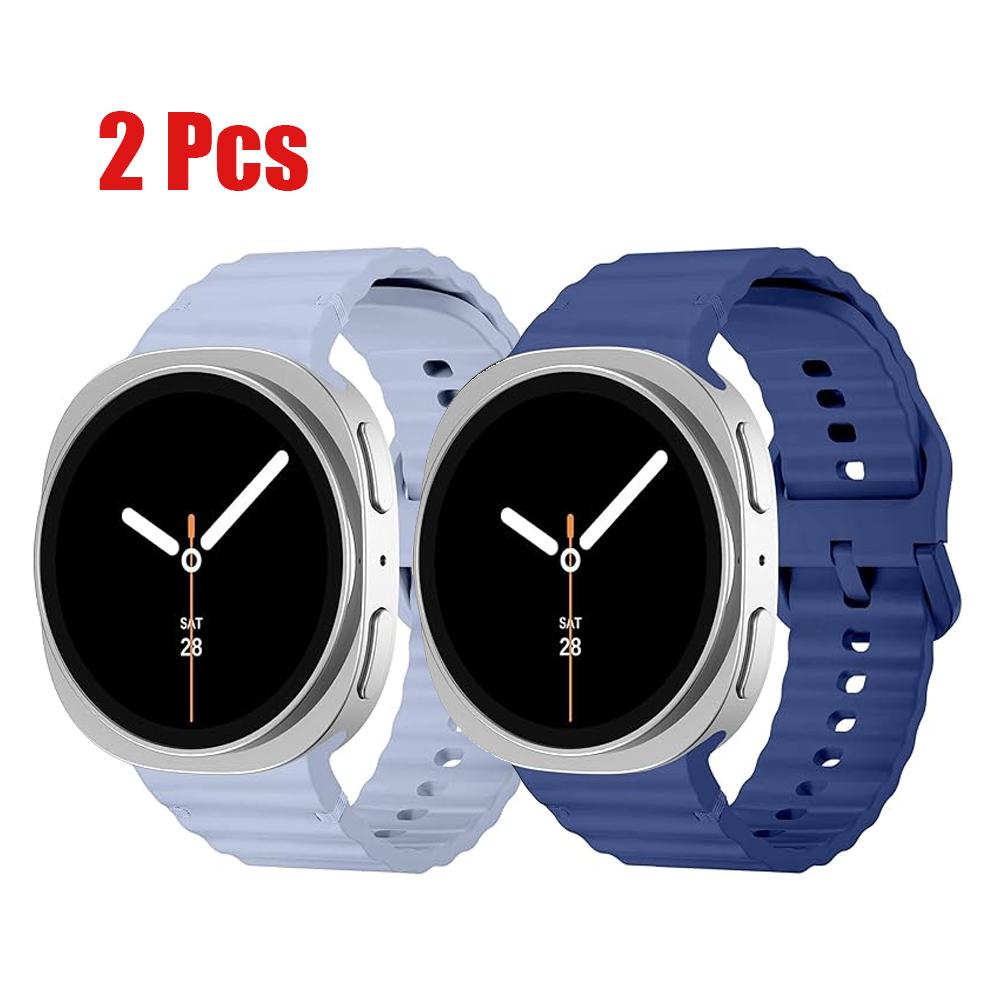 Straps for Samsung Galaxy watch 8 44mm 40mm 2 Pcs Belt Silicone Sport Wrist Bracelet Correa Galaxy watch 8 classic 46mm Bands