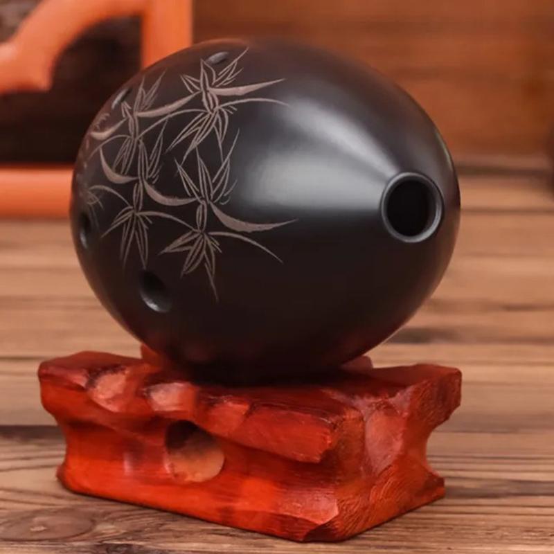 Flet ceramiczny Instrument Profesjonalna Gra Osiem Dziur Typ Gruszkowy Xun Wiatr Narodowy Starożytne Instrumenty Muzyczne Flet