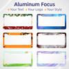 License Plate Frames - Create Your own Personalized License Plate Frame with Text or Graphics, Stylish and Durable Aluminum Frame, fits Standard US