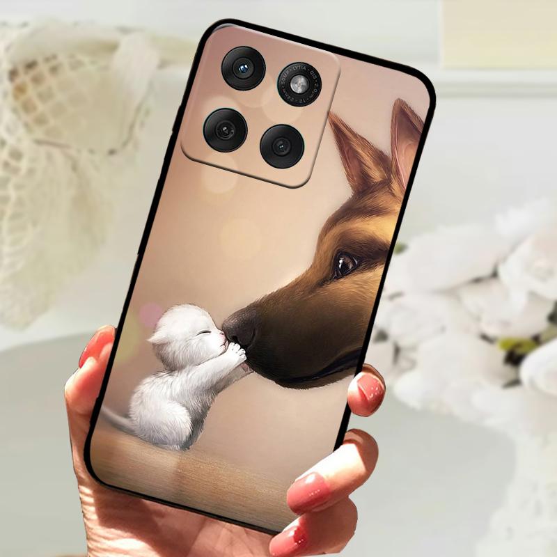 Modne Etui Dla Motorola Edge 60 Fusion 5G Odporny na Wstrząsy Zderzak Miękkie Pokrowiec na Telefon Dla Moto Edge60 Fusion Silikonowe Ochronne Etui