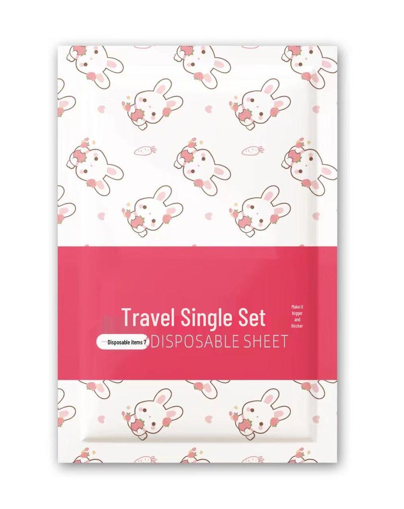 Hotel Homestay Travel Set: Disposable Bed Sheets, Duvet Covers, Pillowcases, Quilt Covers—Thickened 3 or 4-Piece Portable Set