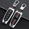 Zinc Alloy+Silicone Car Remote Key Case Cover Shell Fob for Ford Focus Edge Explorer Expedition C-Max Escape Flex