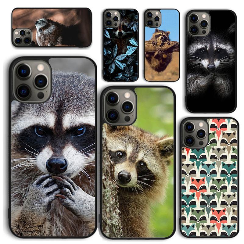 Kawaii Baby Raccoons Racoons Phone Case for iPhone 17 Air 16 Coque 15 14 12 13 PLUS 11 PRO MAX Back Cover Fundas Shell
