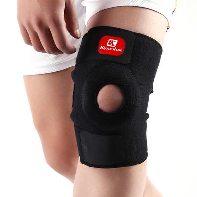 Knieorthese mit Seitenstabilisatoren lindert Meniskusriss, Gelenkschmerzen, Sportverletzungen, atmungsaktiv, verstellbar, Laufen, Training, Sport