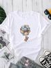Women Cute Graphic Printing T-Shirt Fashion 90S Trend Women Harajuku Aesthetic W
