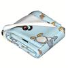 Noot pingu and friends flannel multi-functional warm blanket comfortable home sofa decoration