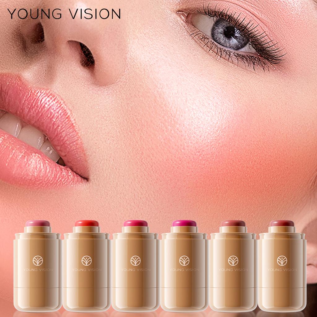YOUNG VISION 1-teiliger Pocket Blush Stick Gas Can Blush Matte Lippen- und Wangencreme Blush